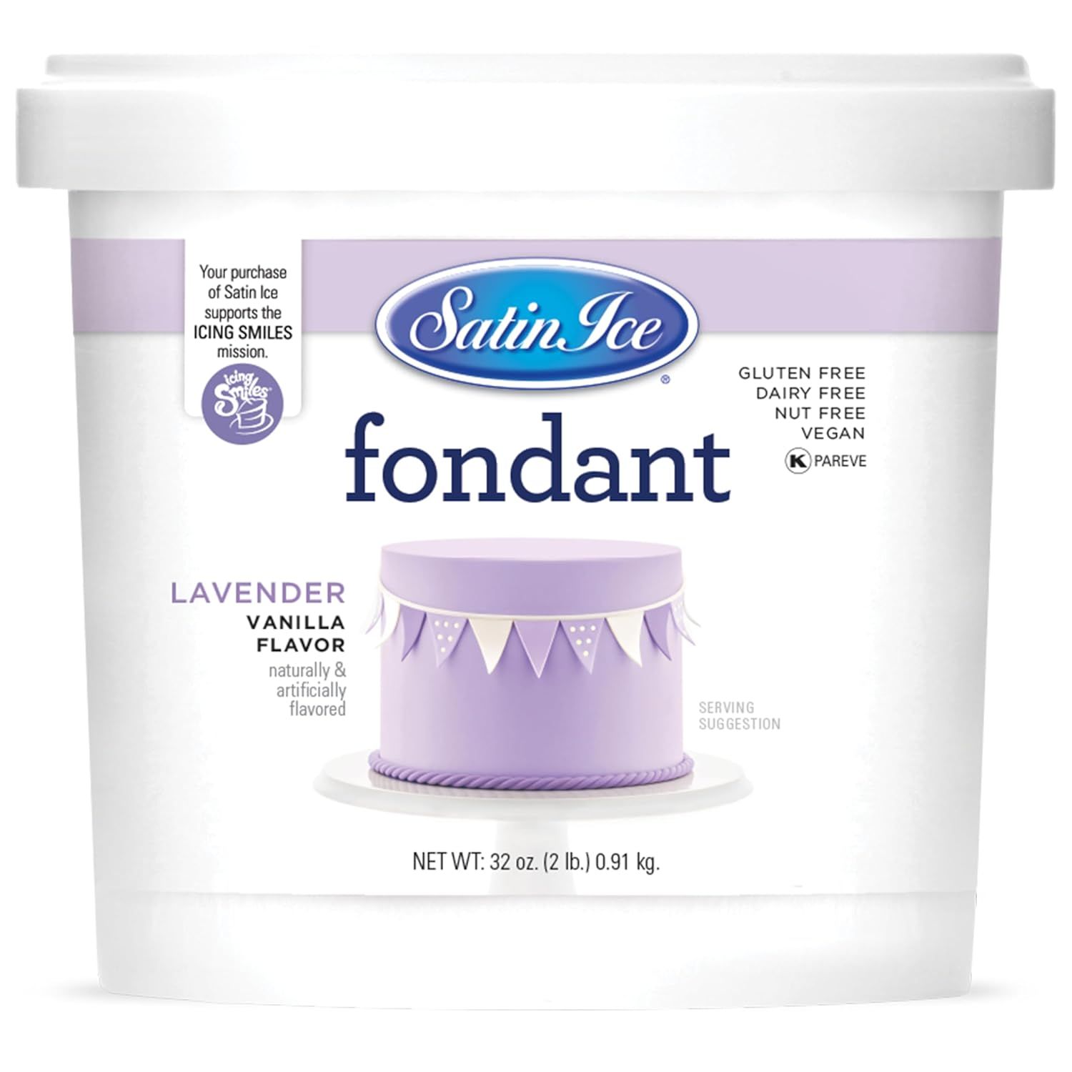 Satin Ice Fondant (Lavender) 2lb
