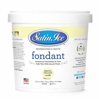 Satin Ice Fondant (Pastel Yellow)2lb