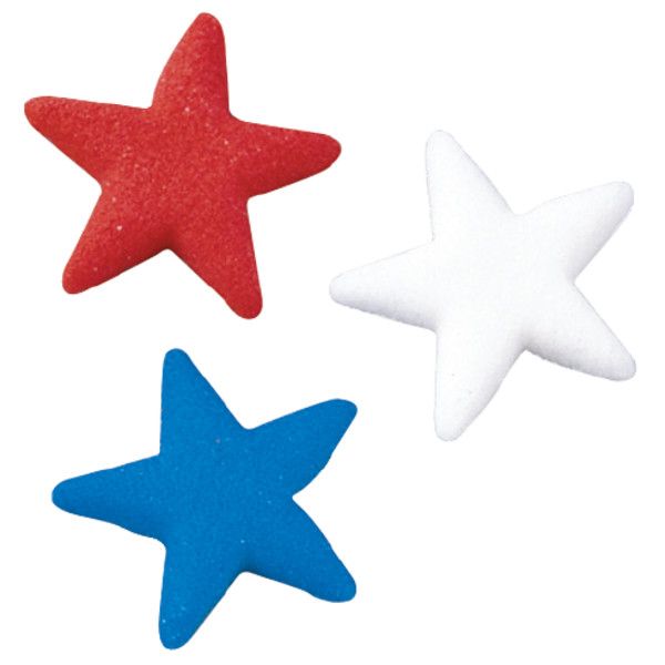 Stars Assortment - Red 3 Free  (12 Ct.) Decorations