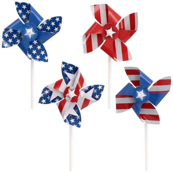 Red, White and Blue Pinwheel (6 Ct,)