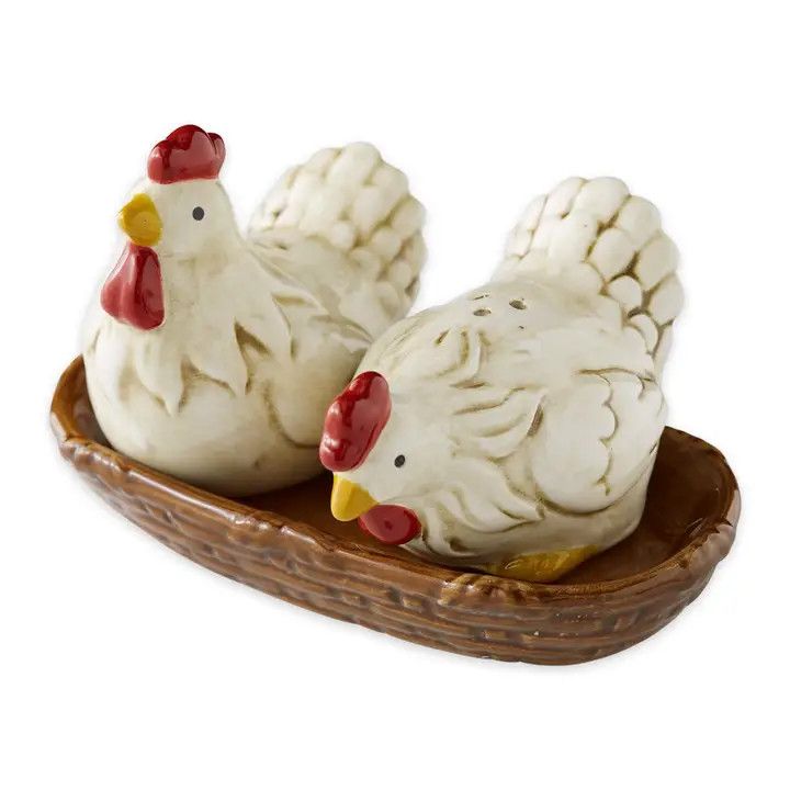 Hens Nesting Salt &amp; Pepper Shaker Set