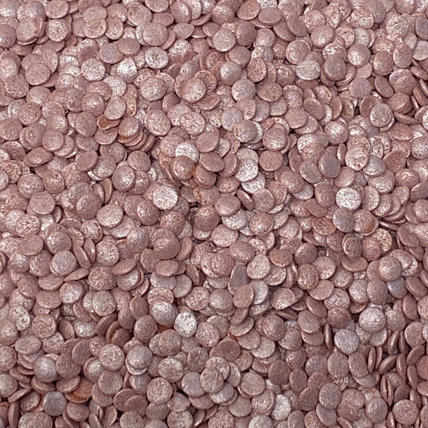 Pearl Rose Gold Confetti Quins (1/4") - 4oz Bottle