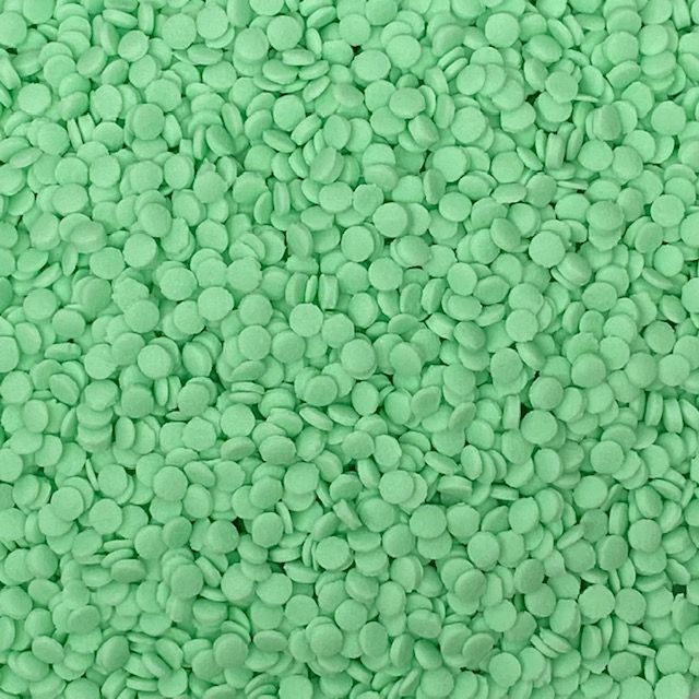 Pastel Green Confetti Quins - 4oz Bottle