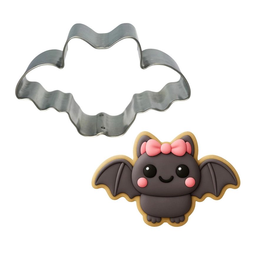 Spooky Cute Bat w/Bow (3.5")