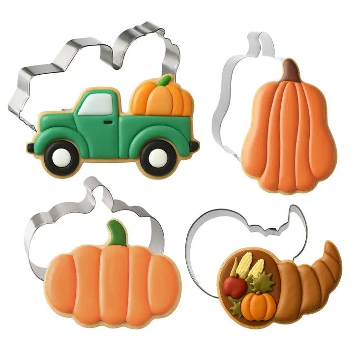 Pumpkin Harvest Cookie Cutter Set (4 pc)