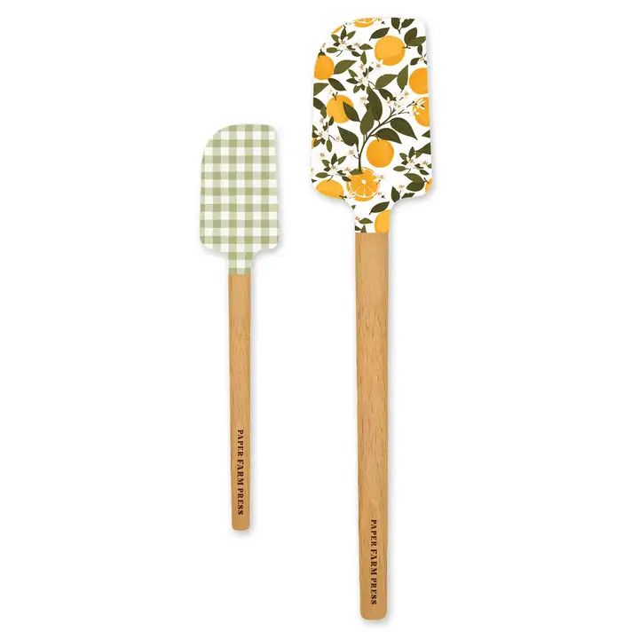 Orange Orchard Silicone Spatulas (set of 2)