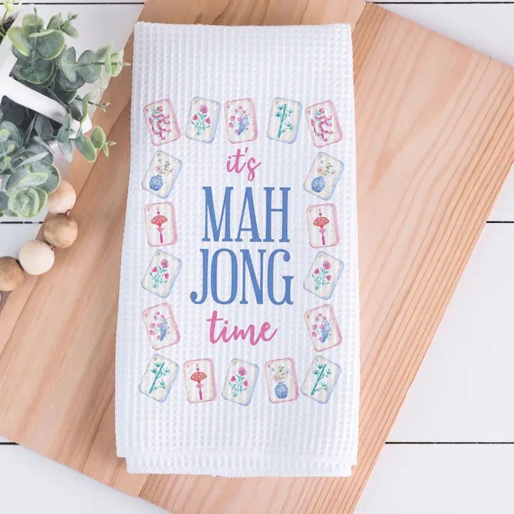 Mahjong -  Tea Towel (Mah Jong Time)