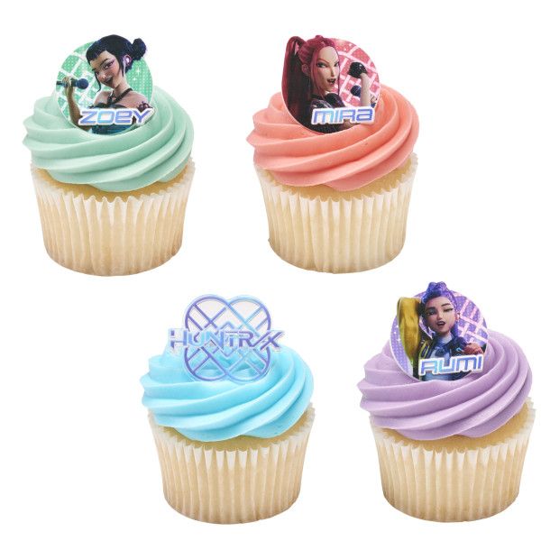 K-Pop Demon Hunters Hunter/X Cupcake Rings (12ct)