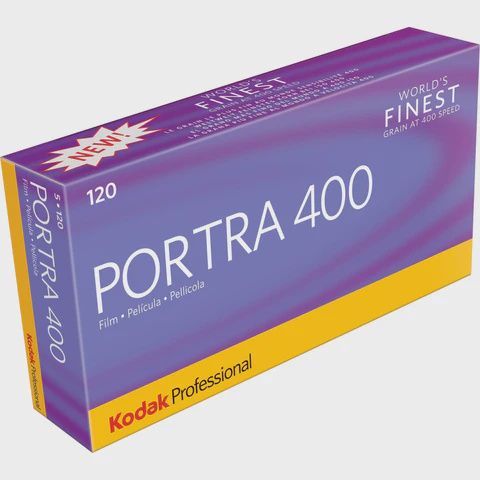 PORTRA 400 COLOR NEGATIVE FILM, 120 5 PACK