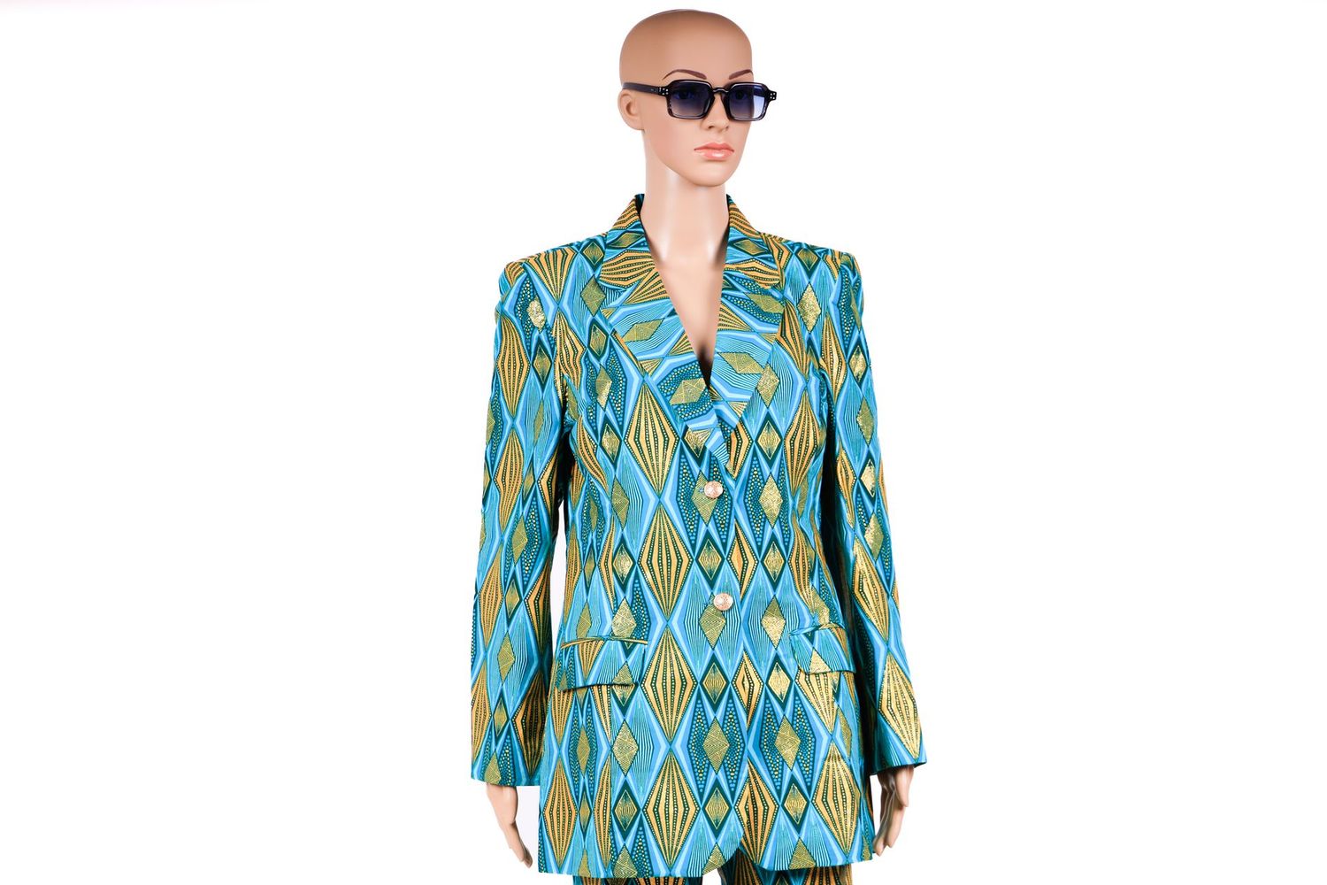 Veste verte et bleue