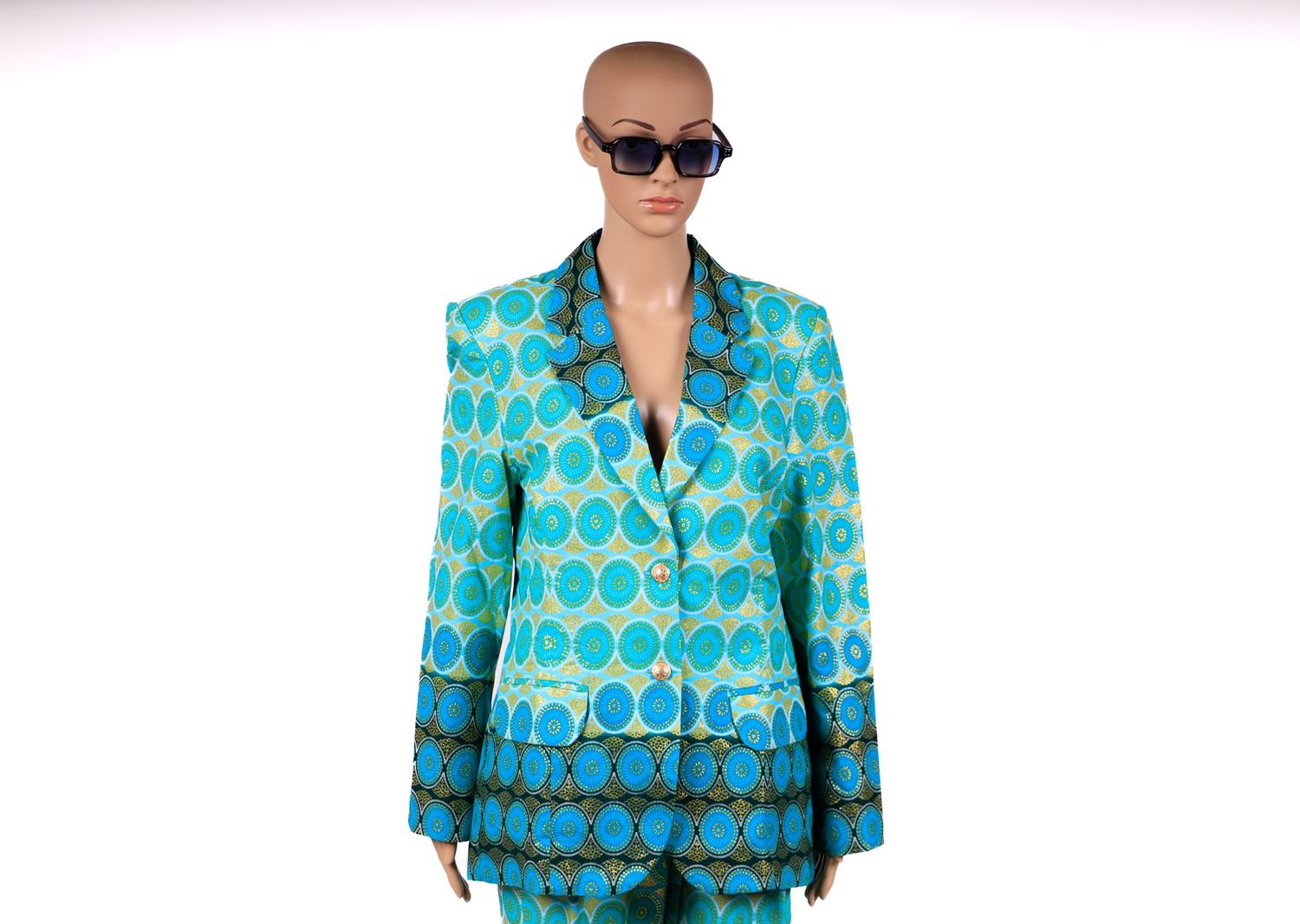Veste nuances de vert-bleu