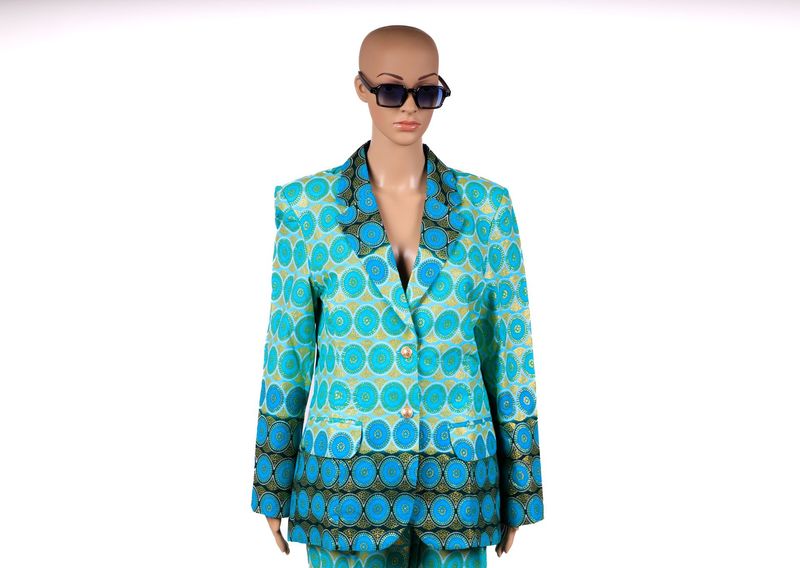 Veste nuances de vert-bleu