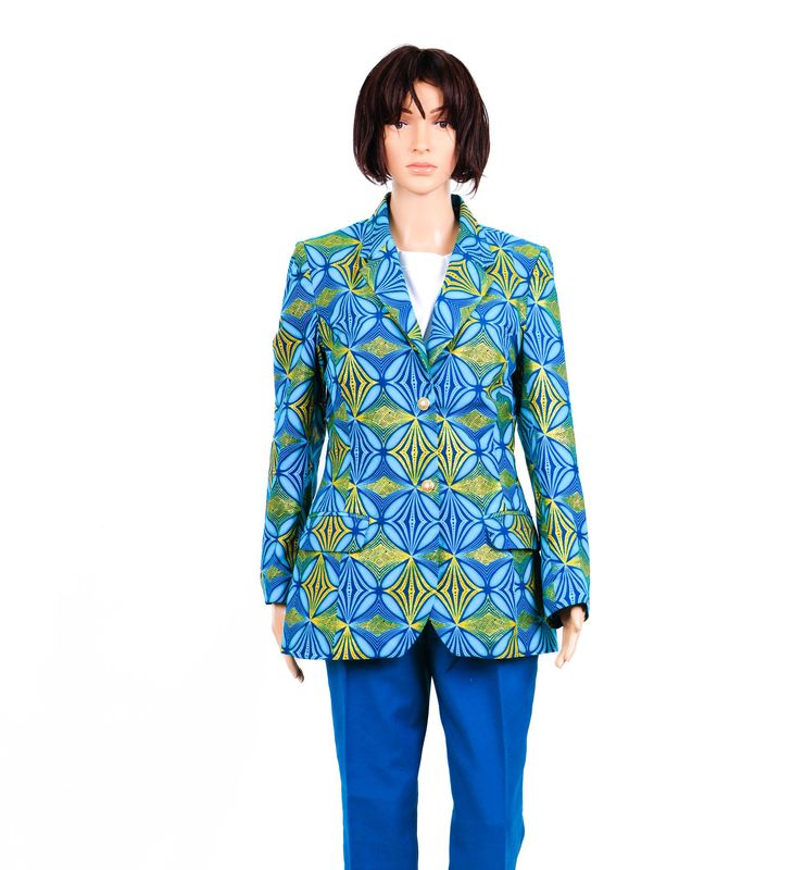 Veste bleu-vert