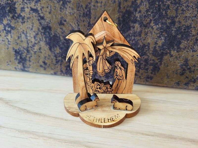 Nativité Fond Grange 3D