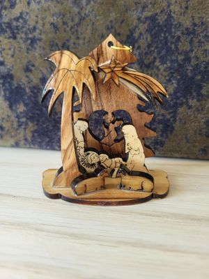 Nativité Fond Sapin 3D