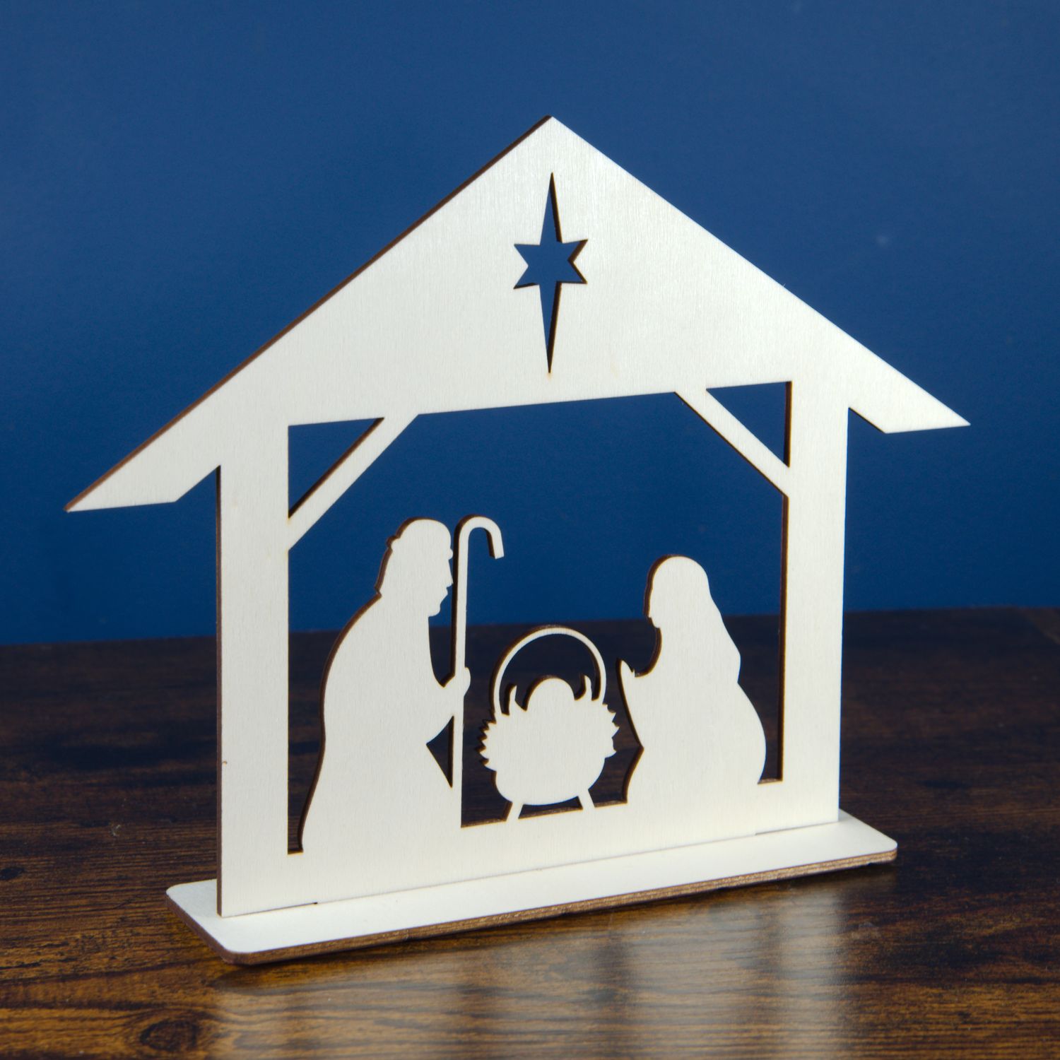 🌟 Drewniana Stajenka Bożonarodzeniowa ze Sklejki 🌟