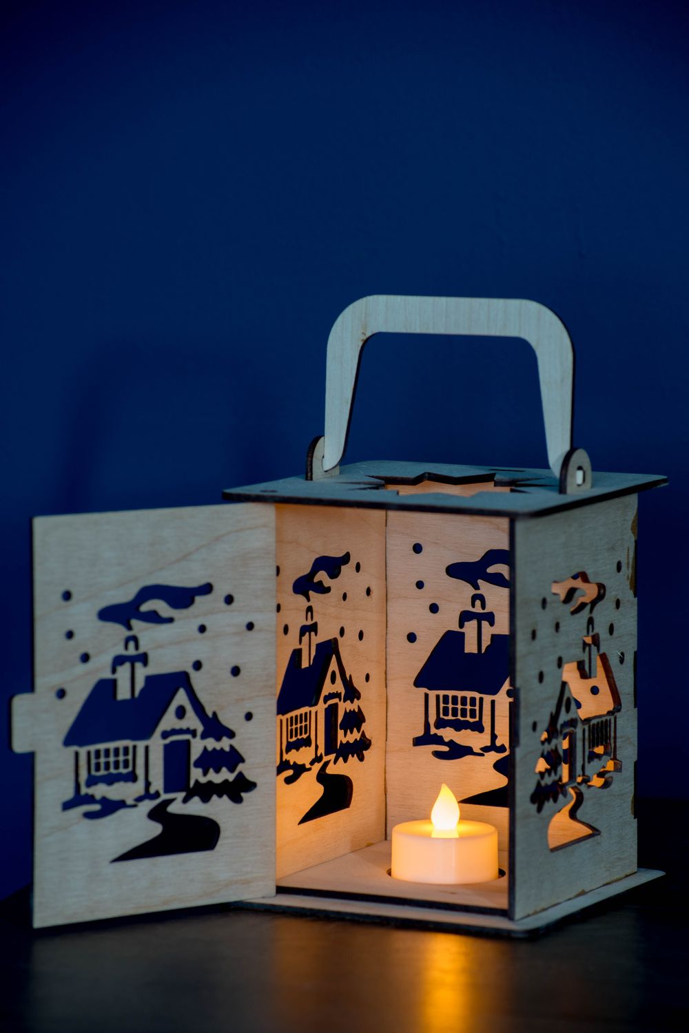 🌟 Świecący lampion ze sklejki na Roraty – ręcznie wykonany, bezpieczny i wyjątkowy!