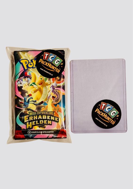 Pokémon - Erhabene Helden - Deutsch - 2 Booster Packs & PackHunter Toploader - Sammelkartenspiel