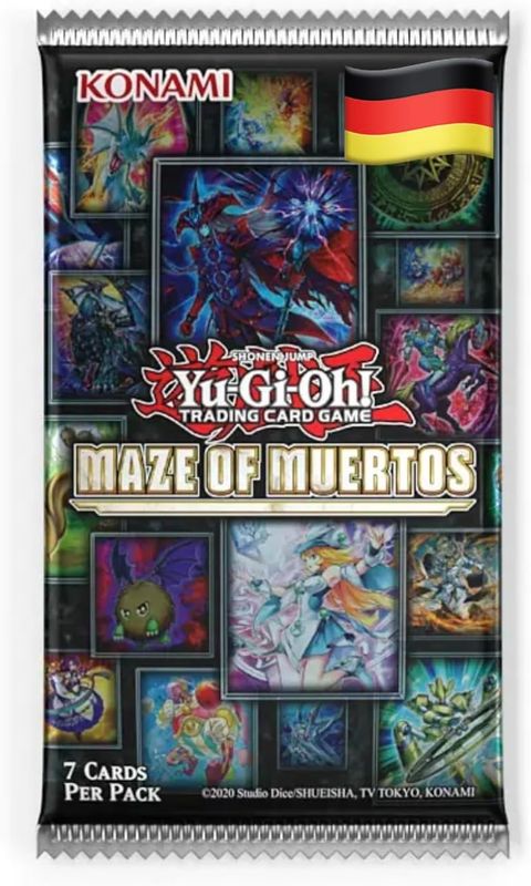 Yu-Gi-Oh – Maze of Muertos - 1 Booster - Deutsch - Offizielles Konami Sammelkarten