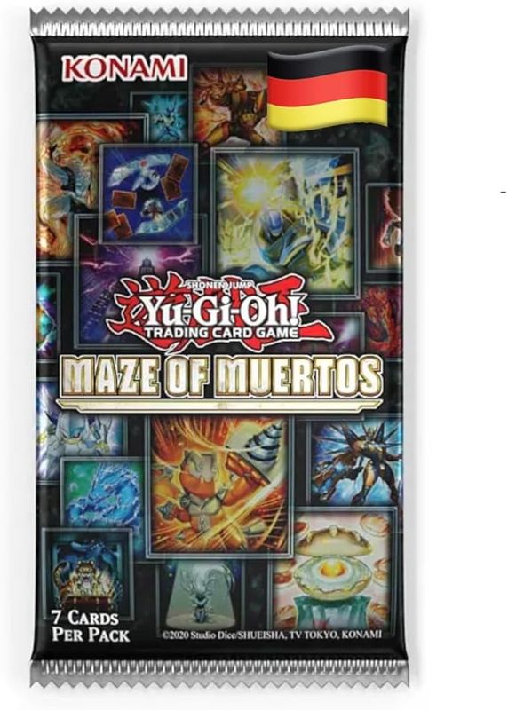Yu-Gi-Oh – Maze of Muertos - 1 Booster - Deutsch - Offizielles Konami Sammelkarten