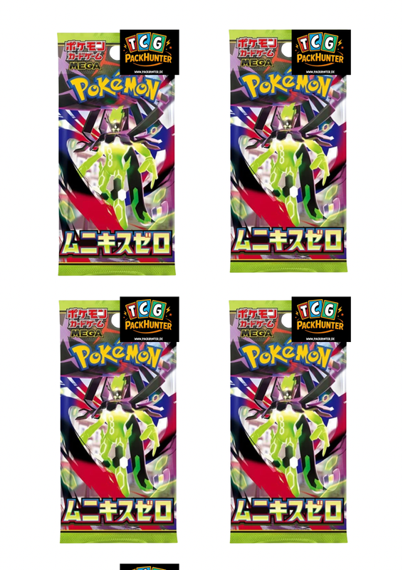 Pokémon - Nihil Zero M3 - Japanisch - 4 Booster Packs & PackHunter Toploader