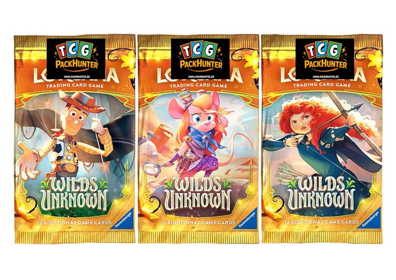 Disney Lorcana 12 - Unbekannte Wildnis 3 Booster Bundle DE