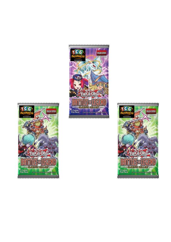 Yu-Gi-Oh – Battles of Legend Glorious Gallery - 3 Booster - Deutsch - Offizielles Konami Sammelkarten