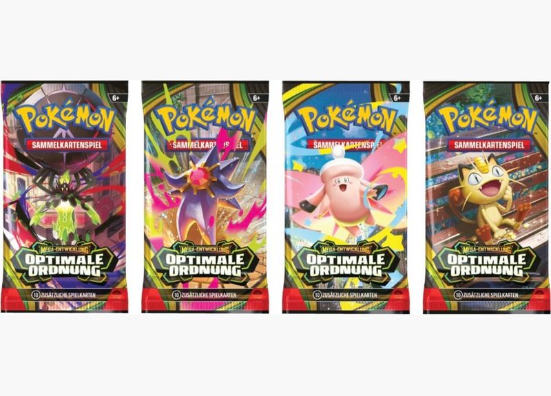 Pokemon - Optimale Ordnung - Deutsch - 1 Booster Packs & PackHunter Toploader - Sammelkartenspiel