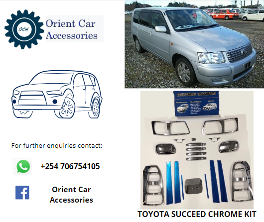 Toyota succeed chrome kit
