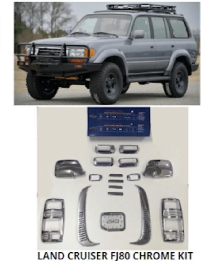 Land cruiser fj80 chrome kit