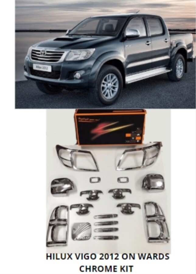 Hilux vigo 2012 on wards chrome kit