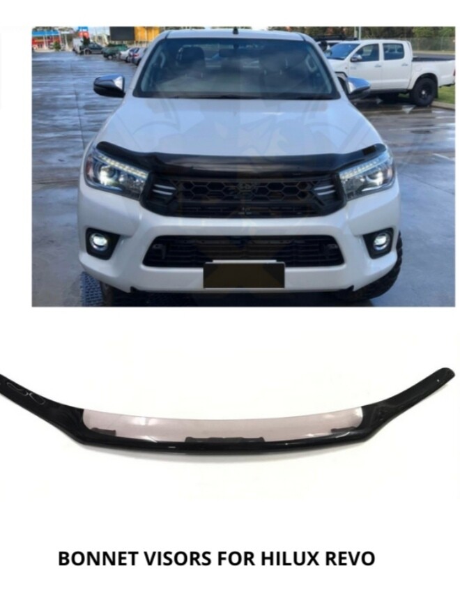 Bonnet visors for hilux revo