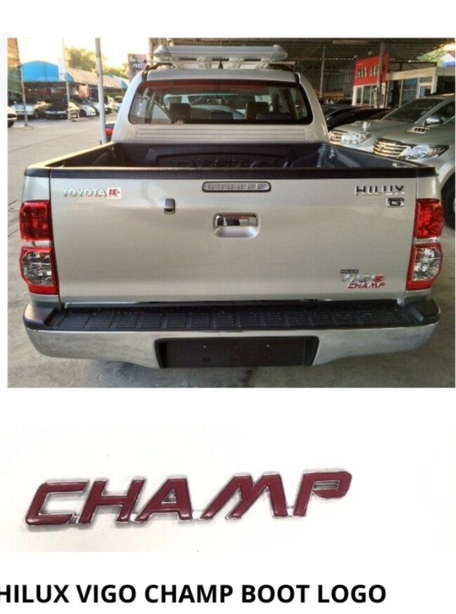 Hilux vigo champ champ boot logo