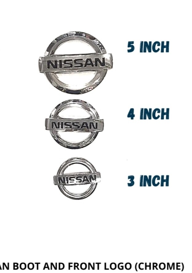 Nissan boot and front logo
