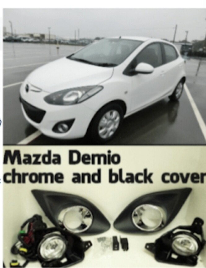Mazda damio chrome and black cover