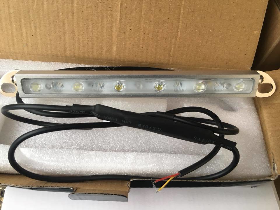 ​Car LED light bar brake tail Reverse License Plate 3D Lens