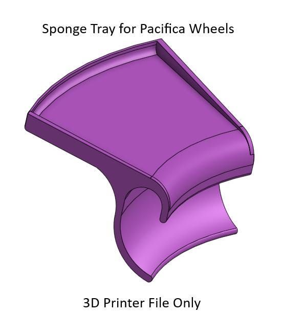 Digital 3D Printer File: Pacifica - Sponge Holder (.3MF) for Pottery Wheel Ceramics Clay