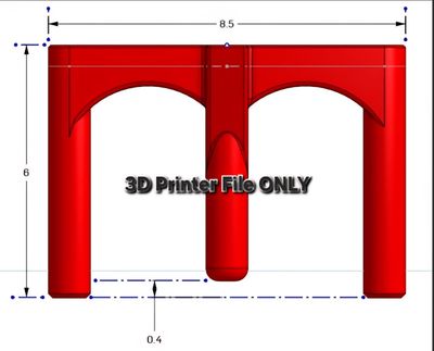 Digital 3D Printer File: Plate Puller for Shaping Wide, Level Discs on the Pottery Wheel