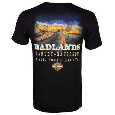 Badlands Harley-DavidsonÃ‚Â® Men's Badlands Road Short Sleeve T-Shirt