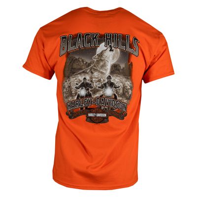 Black Hills Harley-DavidsonÃ‚Â® Men's Retro Howl Short Sleeve T-Shirt