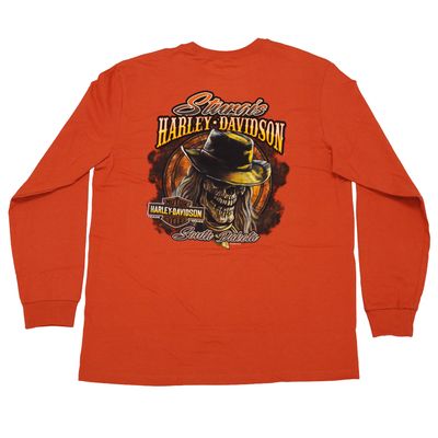Sturgis Harley-Davidson® Men's Cowboy Vintage Orange Long Sleeve T