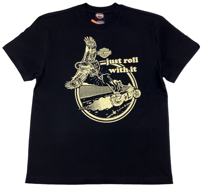 Sturgis Harley-Davidson® Men's Roll With It Black Short Sleeve T-Shirt