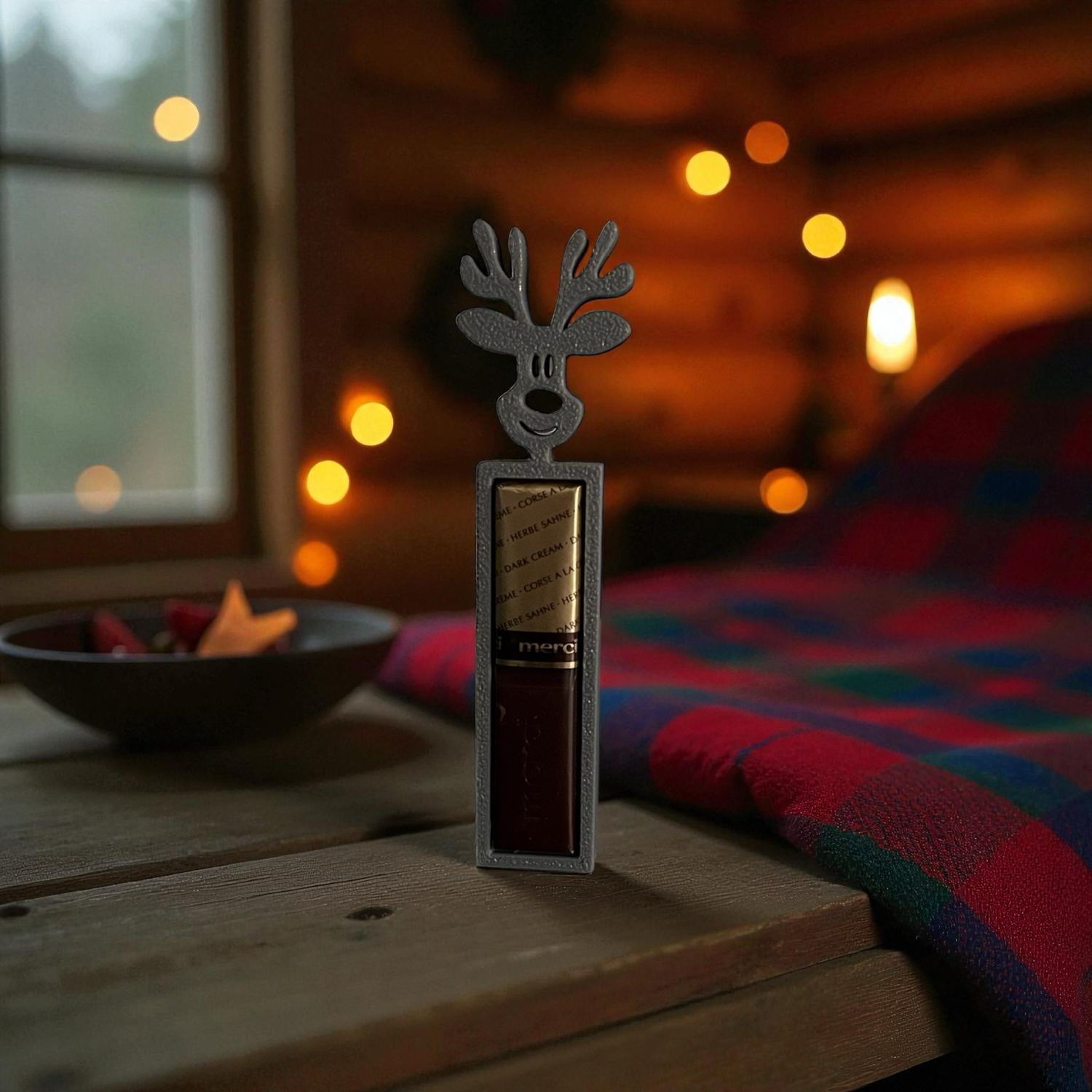 Rendier chocoladehouder