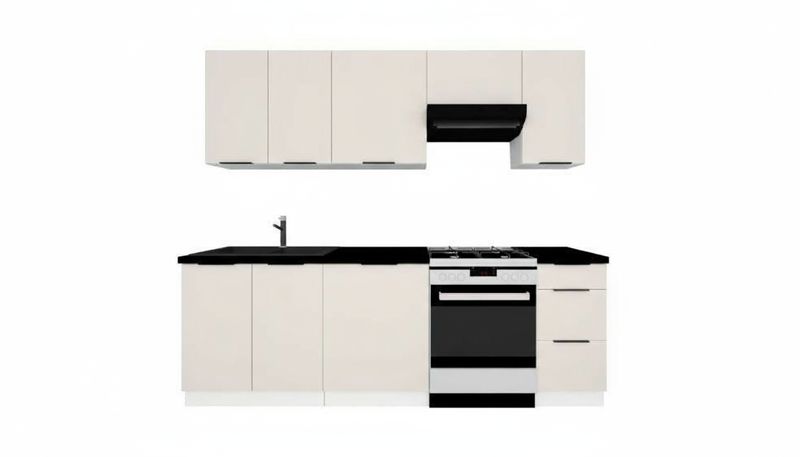 Sienna Sandbeige / Weiß 2,6, ohne Arbeitsplatte