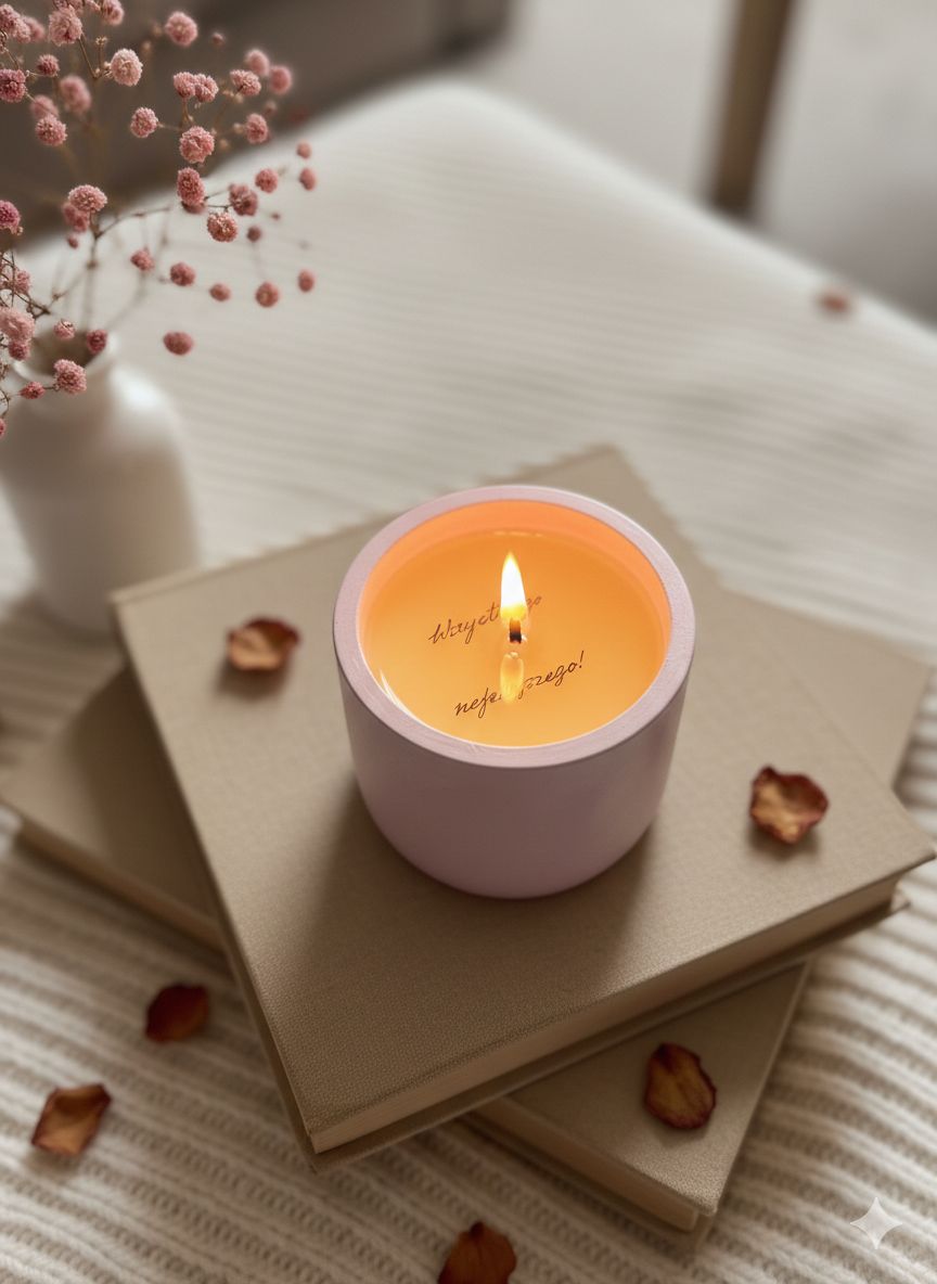 Świeca okrągła wysoka