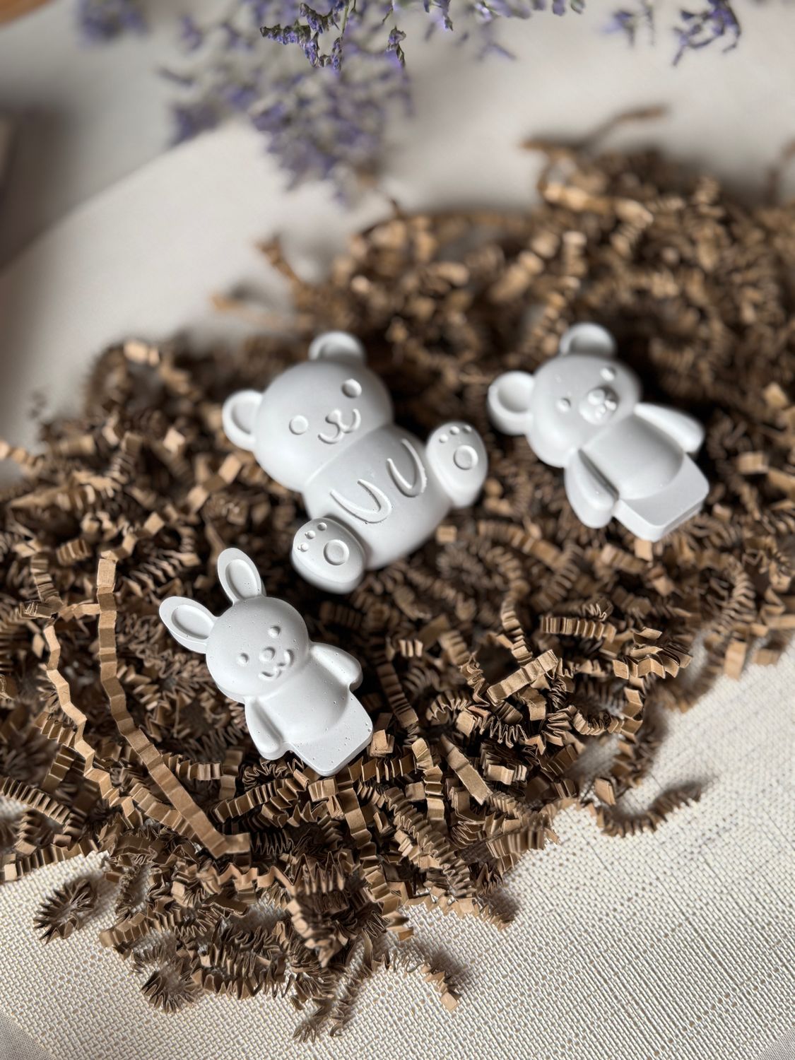 Gipsowe "pluszaki" do malowania