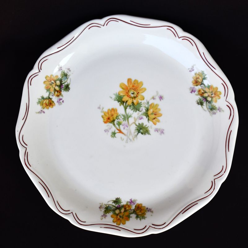 Голяма винтидж чиния - "Сталин", Видин 1955 г.