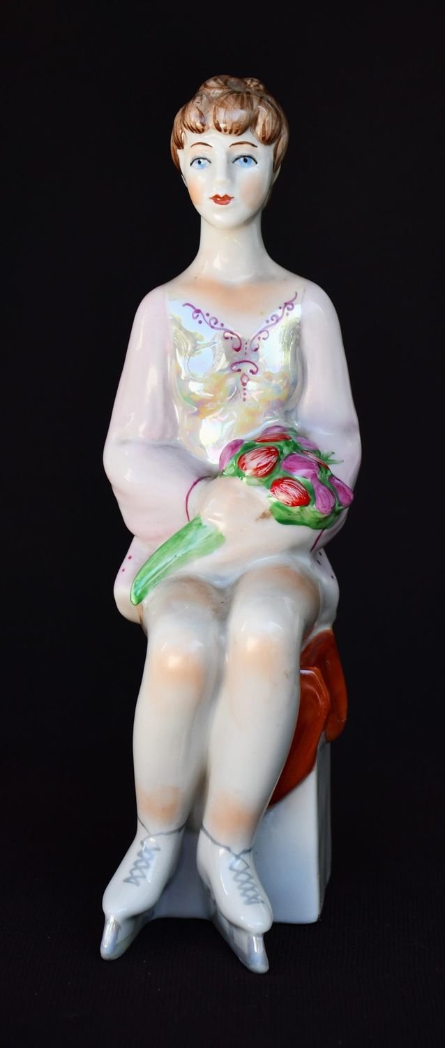 Порцеланова фигура на Ирина Роднина. СССР