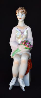 Порцеланова фигура на Ирина Роднина. СССР