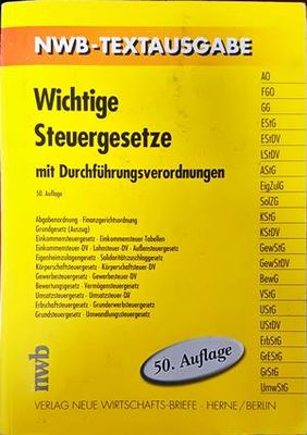 Wichtige Steuergesetze